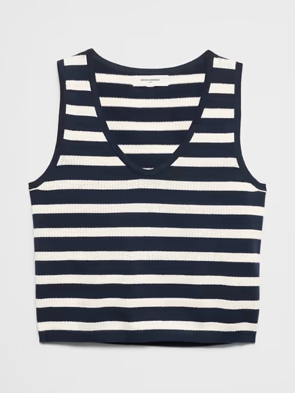 Banana Republic Striped Tank in Navy & White